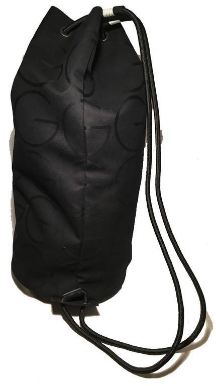 RARE Gucci Black Canvas Sling Backpack Bag