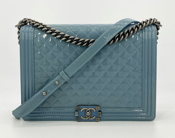 Chanel Blue Degrade Mini Square Classic Flap – Ladybag International