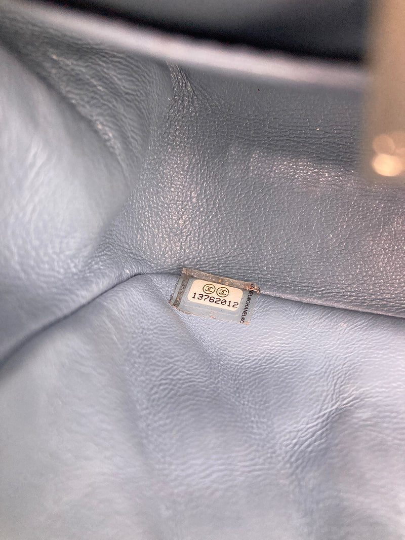 Chanel Blue Degrade Mini Square Classic Flap