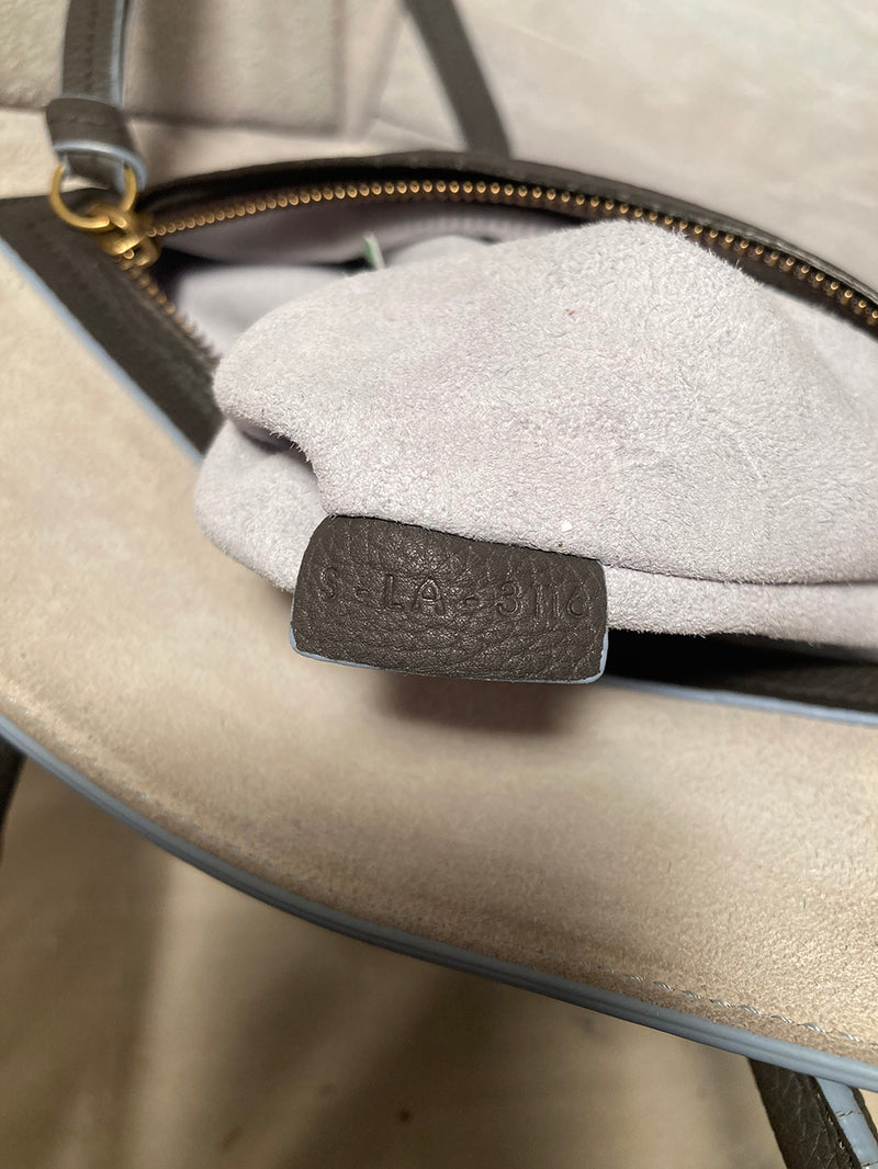 Celine Medium Grey Leather Phantom Luggage Tote