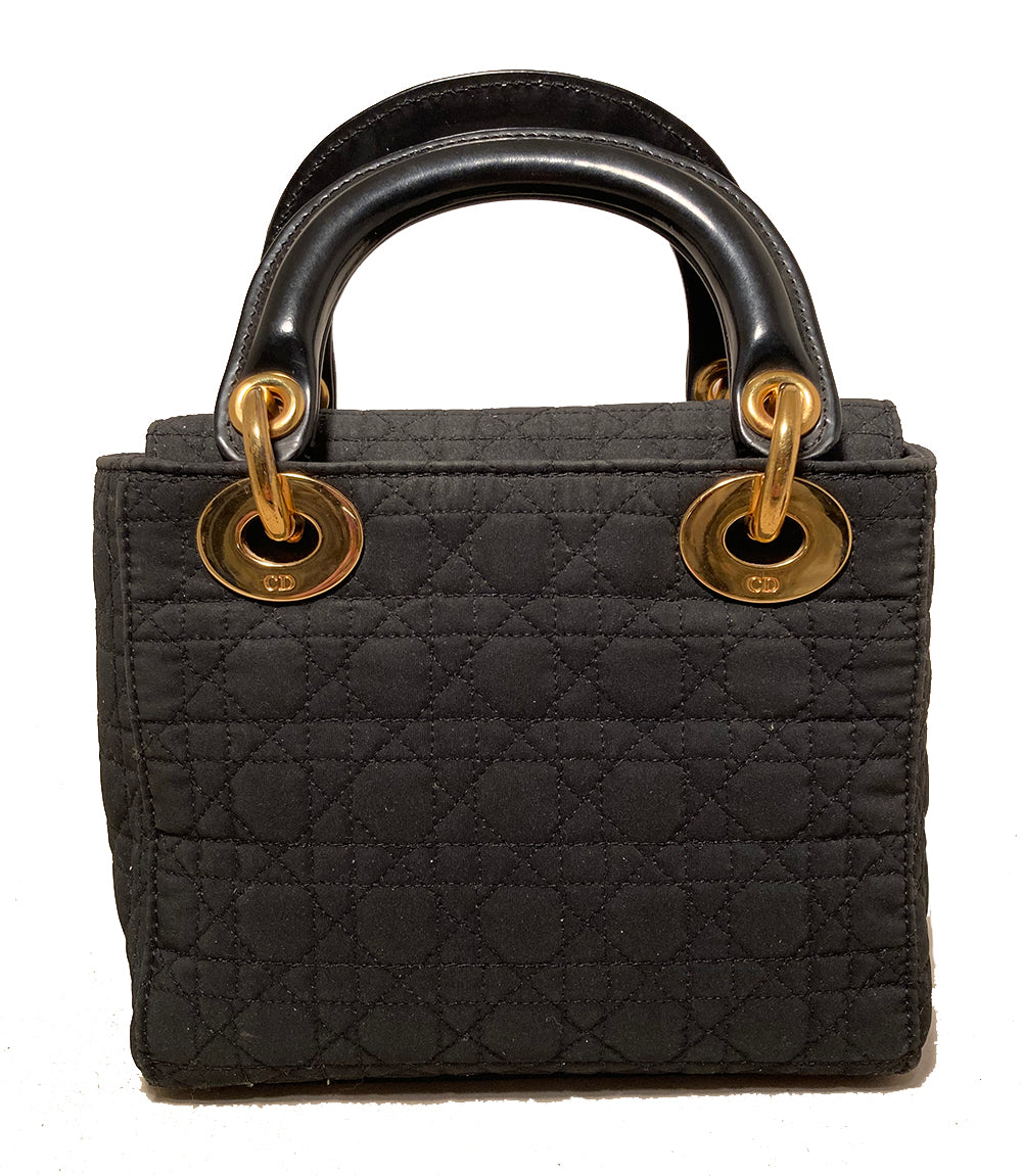 Christian Dior Black Nylon Mini Lady Dior Bag – Ladybag International