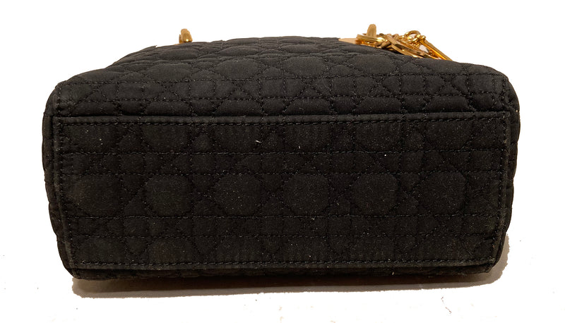 Christian Dior Authentic Vintage Black Nylon Cannage Quilted 