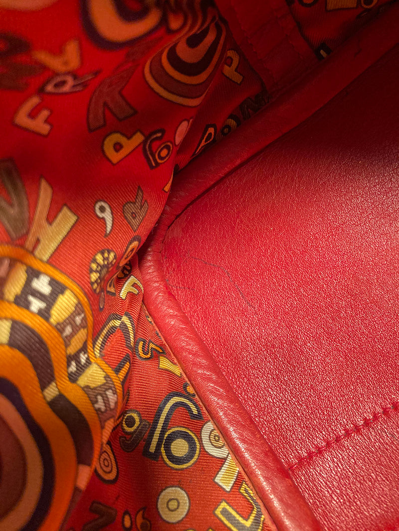 Hermès Garden party Red Leather ref.238638 - Joli Closet