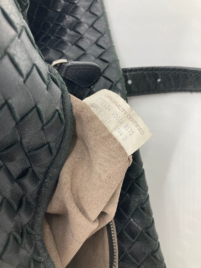 Bottega Veneta Black Woven Leather Shoulder Bag Tote – Ladybag International